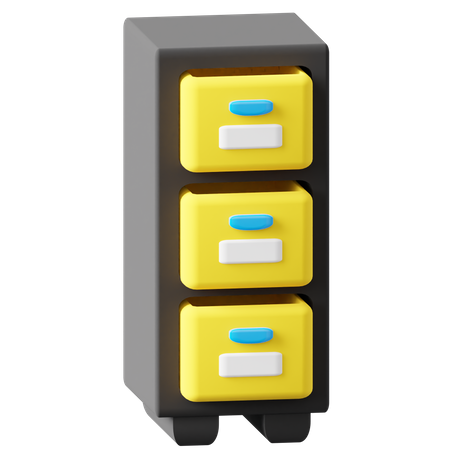 Filing Cabinet  3D Icon