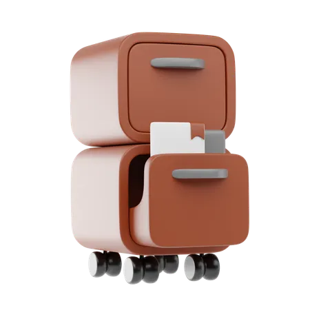Filing Cabinet  3D Icon