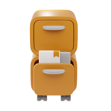 Filing Cabinet  3D Icon
