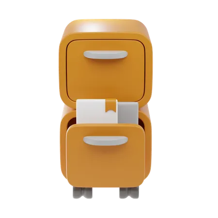 Filing Cabinet  3D Icon