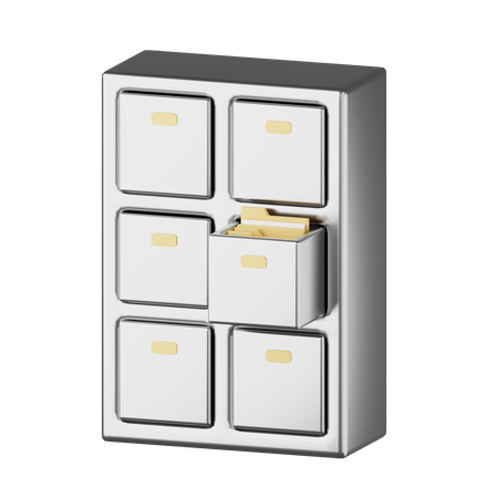Filing Cabinet  3D Icon