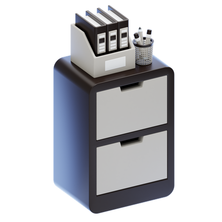 Filing Cabinet  3D Icon