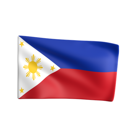 Bandeira das filipinas  3D Icon