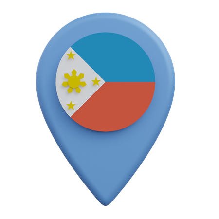 Ubicación de filipinas  3D Icon