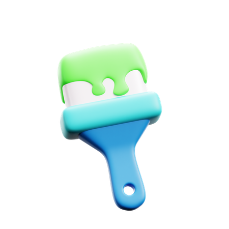 Fill Color with Brush  3D Icon