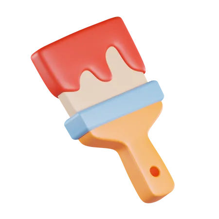 Fill Color with Brush  3D Icon