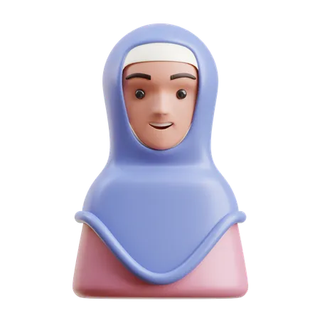 Fille arabe  3D Icon