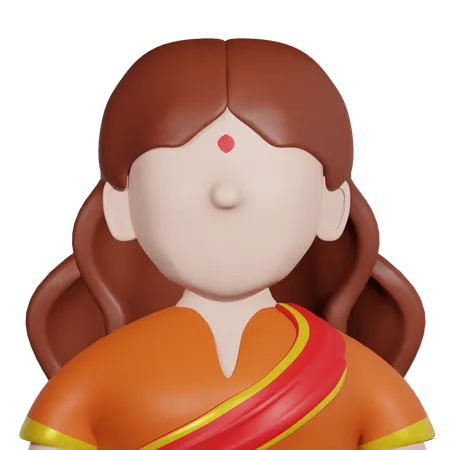 Fille diwali  3D Icon