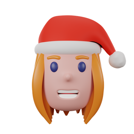 Fille du Père Noël  3D Icon
