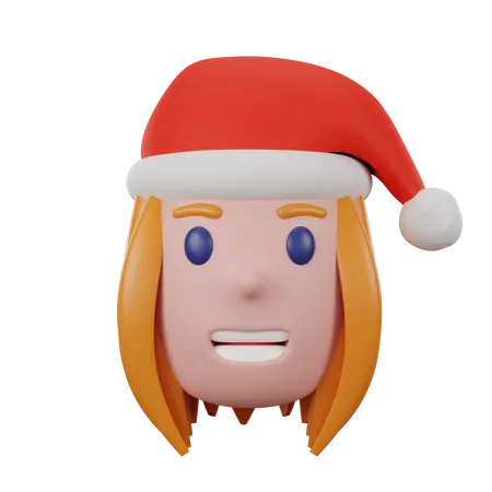 Fille du Père Noël  3D Icon