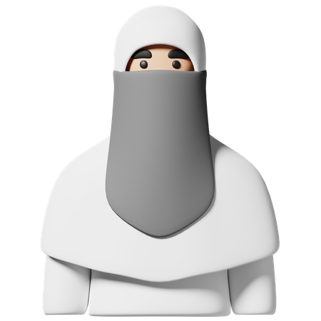 Fille musulmane  3D Icon