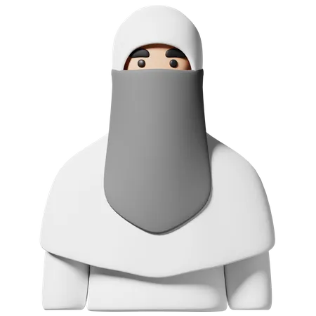 Fille musulmane  3D Icon