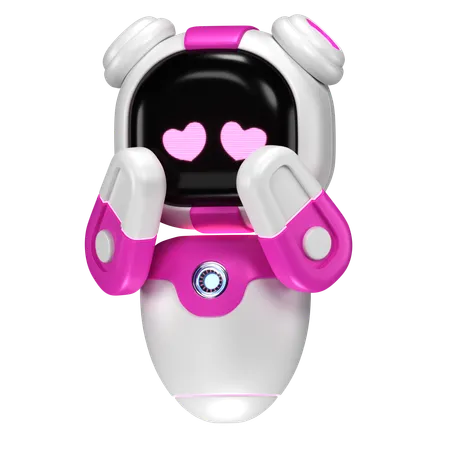 Fille robot  3D Illustration