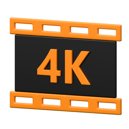 Film 4k  3D Icon