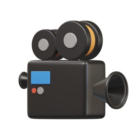 Caméra de cinéma  3D Icon