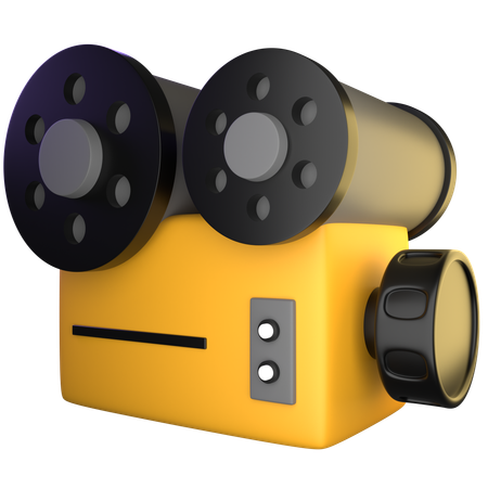 Caméra de cinéma  3D Icon