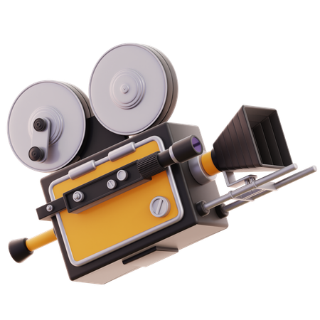 Caméra de cinéma  3D Icon