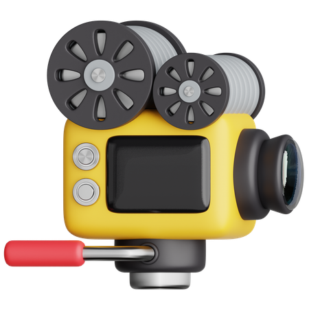 Caméra de cinéma  3D Icon