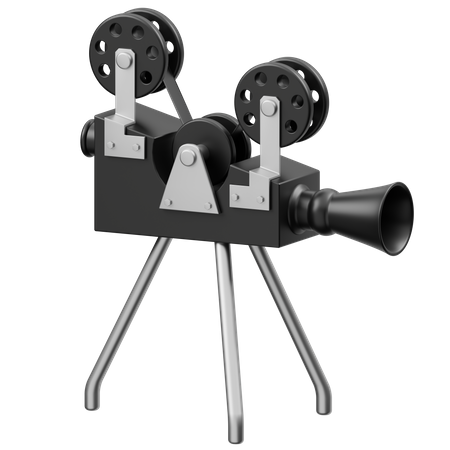 Caméra de cinéma  3D Icon