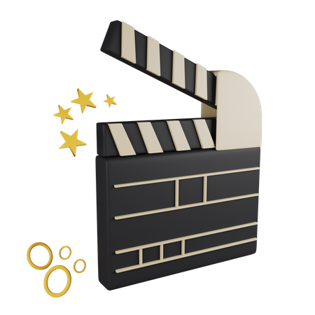 Film clapper  3D Icon