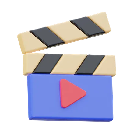 Film Clapper  3D Icon