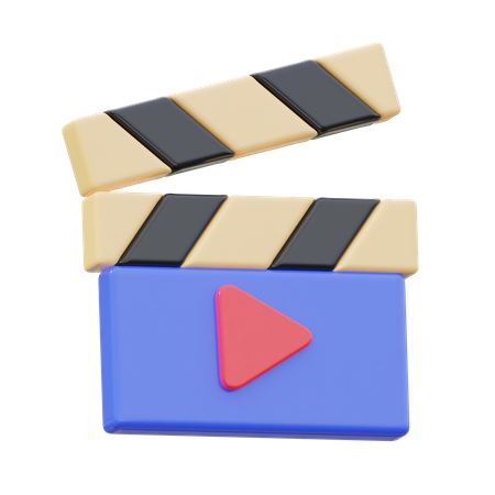 Film Clapper  3D Icon