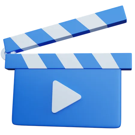 Clap de film  3D Icon