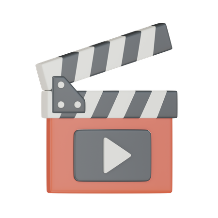 Clap de film  3D Icon