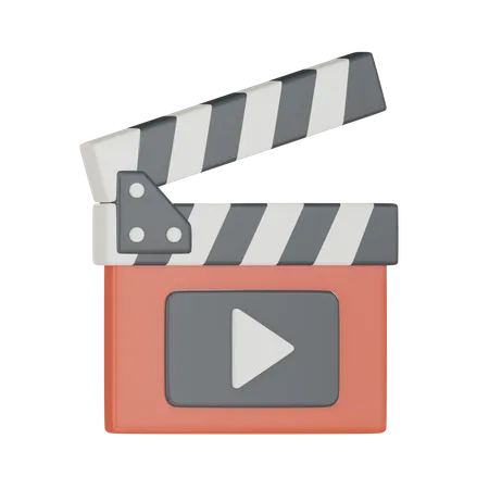 Clap de film  3D Icon