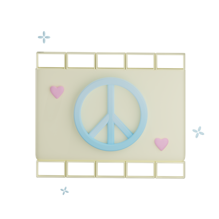 Film de paix  3D Icon