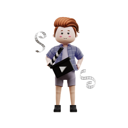 Film Director  3D Illustration