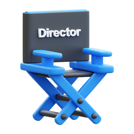 Film Director Chair  3D Icon