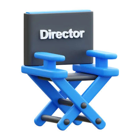 Film Director Chair 3 D Illustration 3D Icon