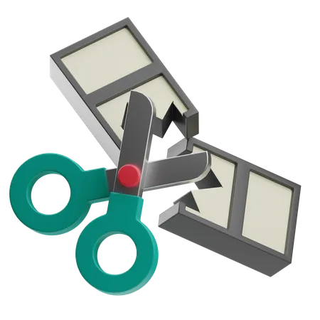 Film Editing  3D Icon