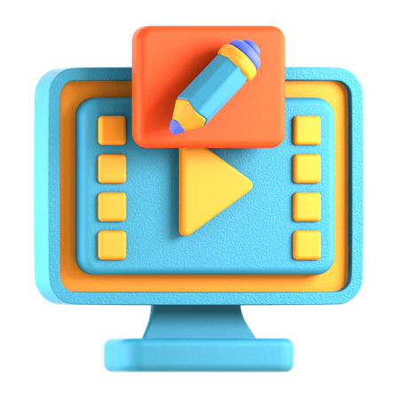 Film Editor  3D Icon
