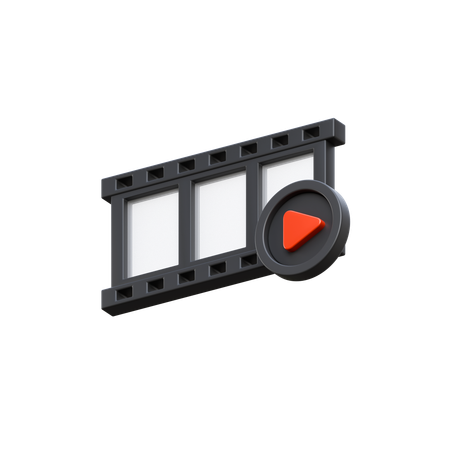 フィルムリール  3D Icon