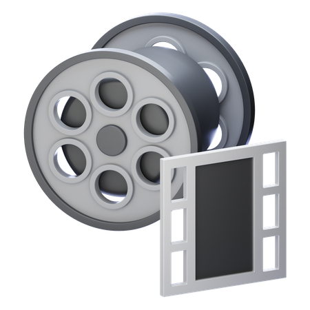 フィルムリール  3D Icon