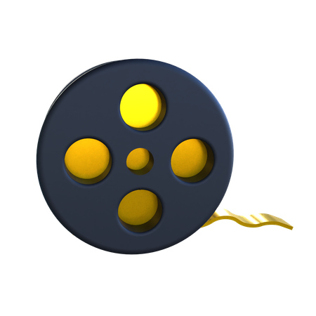 Film Reel  3D Icon