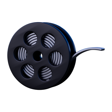 Film Reel  3D Icon