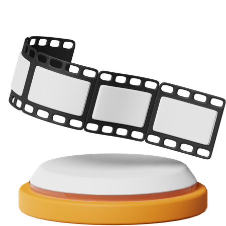 Film Reel  3D Icon