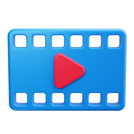 Film Reel  3D Icon