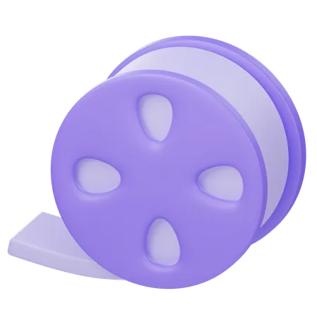 Film Reel  3D Icon