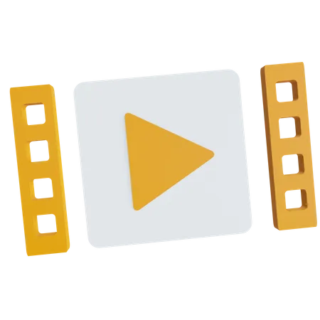 Film Reel  3D Icon