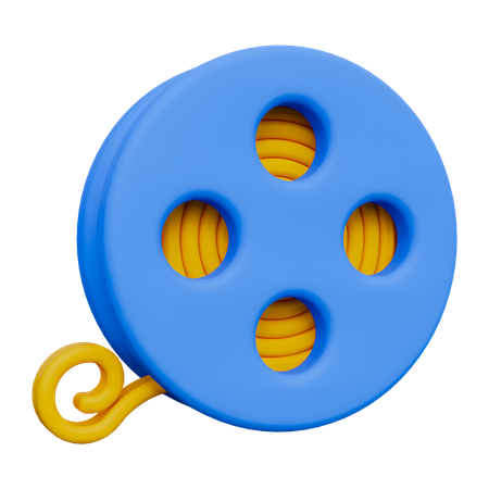 Film Reel  3D Icon