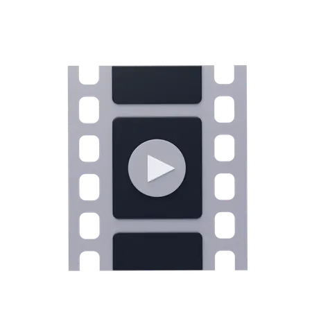 Film Reel  3D Icon