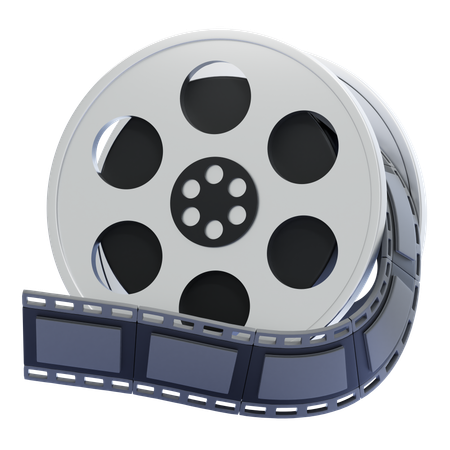 Film Reel  3D Icon