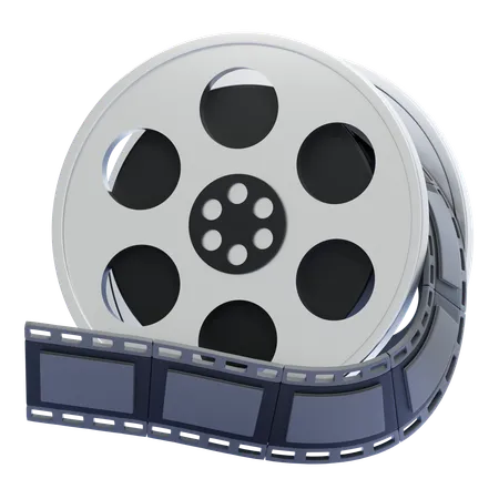 Film Reel  3D Icon