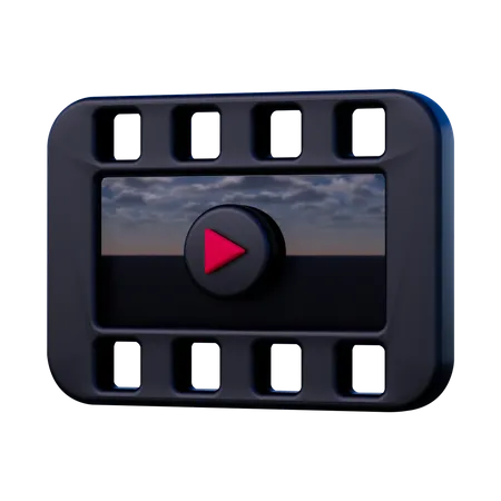 Film Reel  3D Icon