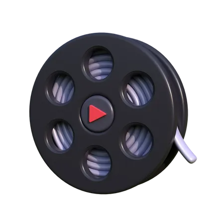 Film Reel  3D Icon