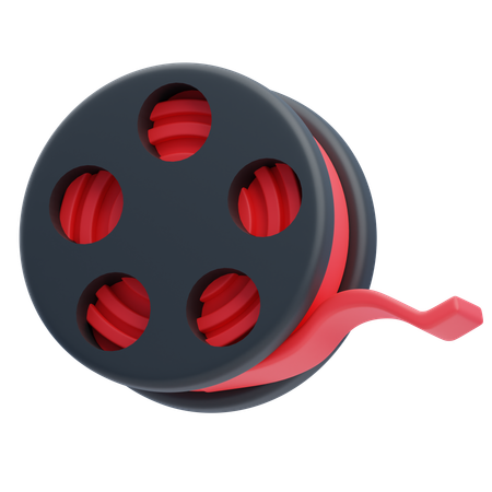 Film Reel  3D Icon